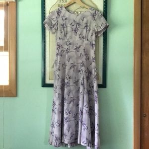 UNBRANDED FLORAL PURPLE DRESS